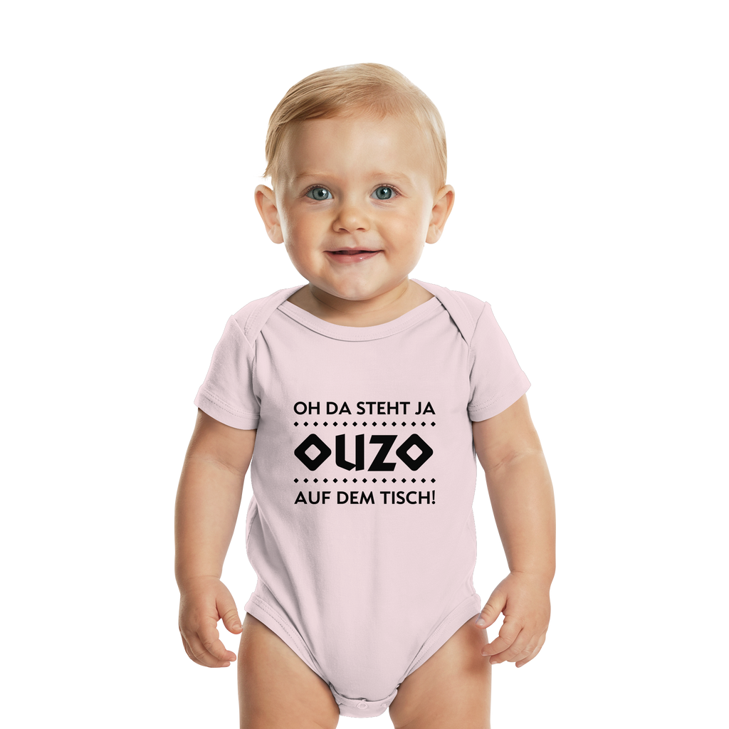 Oh da steht ja Ouzo auf dem Tisch - Organic Baby Bodysuit