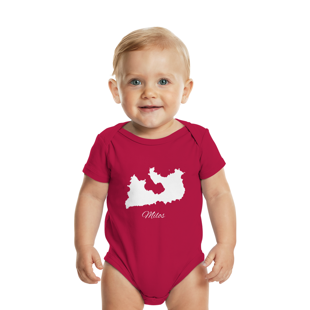 Milos Silhouette Griechenland - Organic Baby Bodysuit