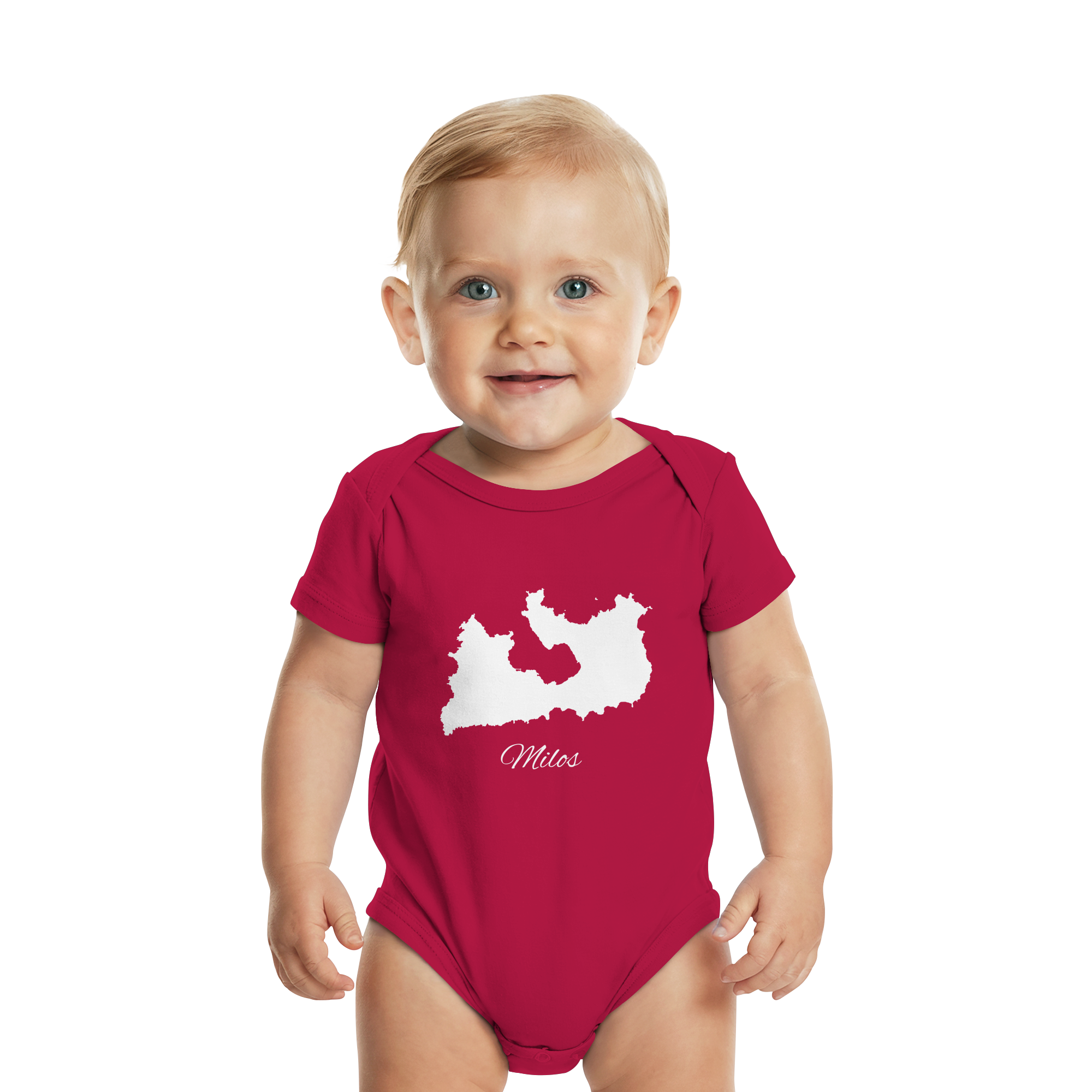 Milos Silhouette Griechenland - Organic Baby Bodysuit