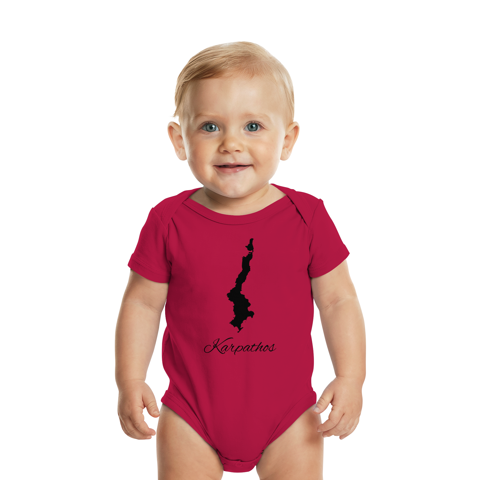 Karpathos Silhouette Griechenland - Organic Baby Bodysuit