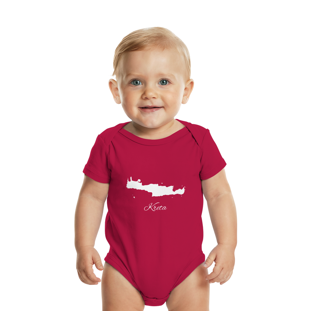 Kreta Silhouette Griechenland - Organic Baby Bodysuit