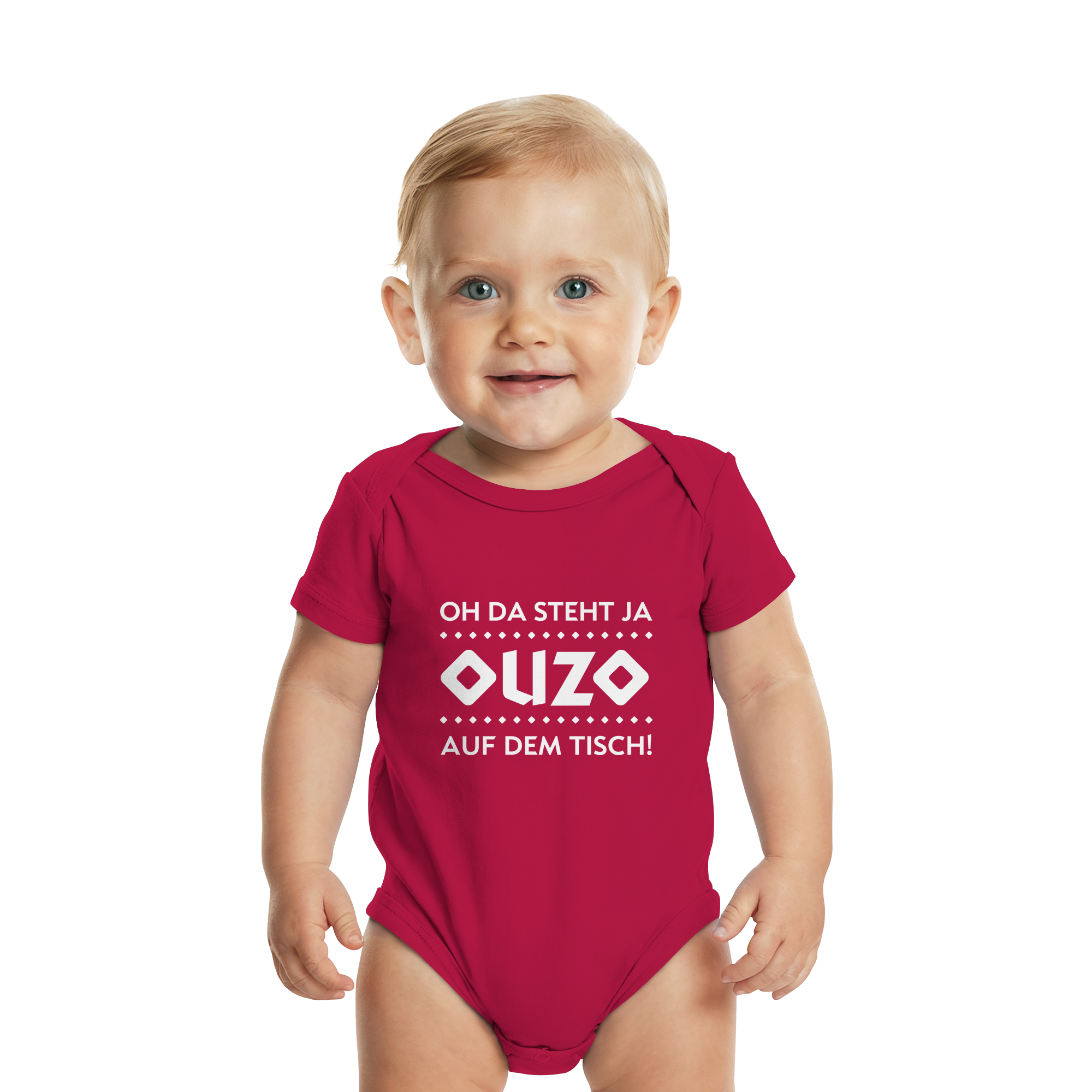 Oh da steht ja Ouzo auf dem Tisch - Organic Baby Bodysuit