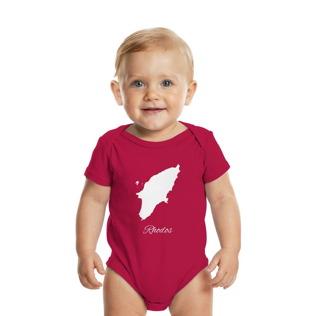 Rhodos Silhouette Griechenland - Organic Baby Bodysuit