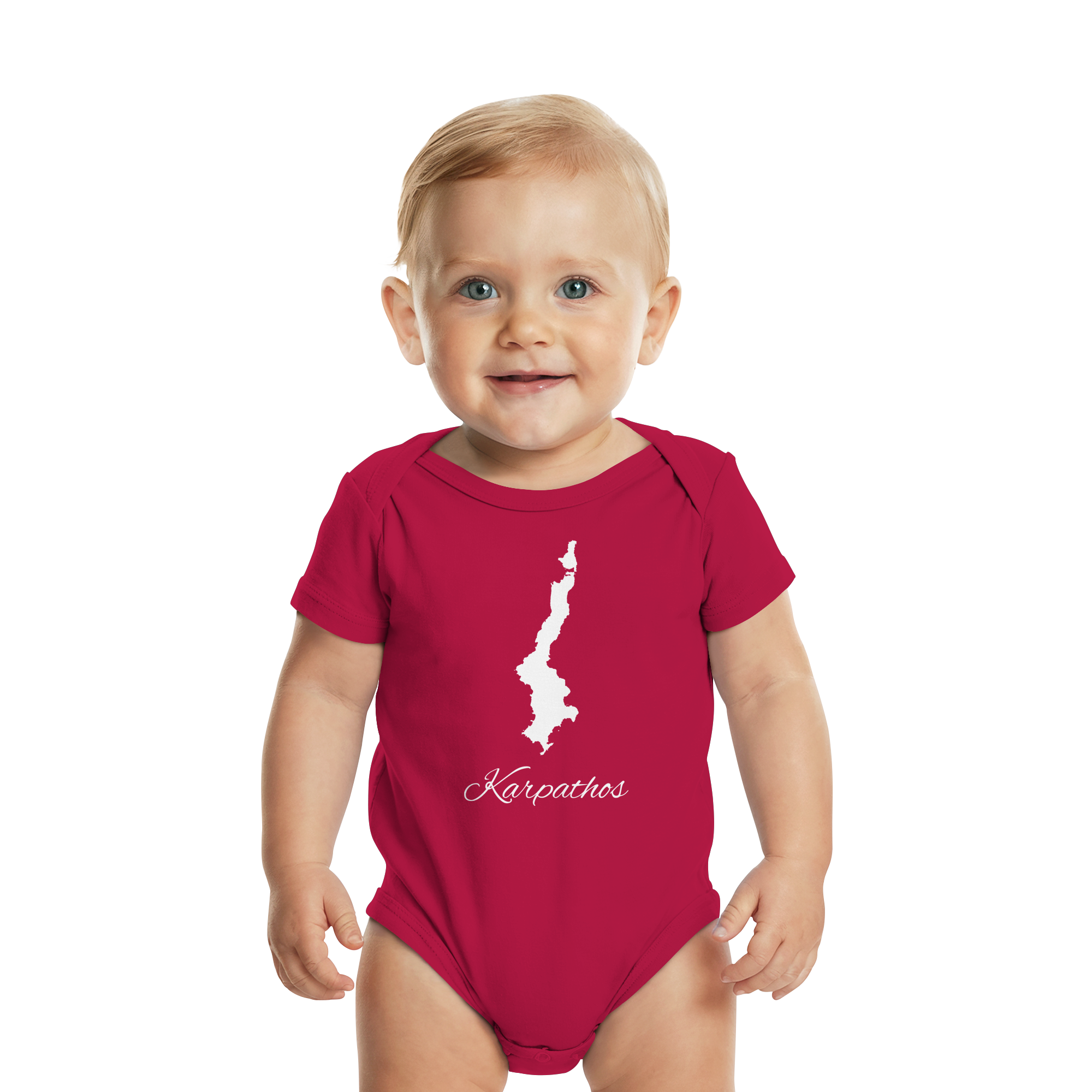 Karpathos Silhouette Griechenland - Organic Baby Bodysuit