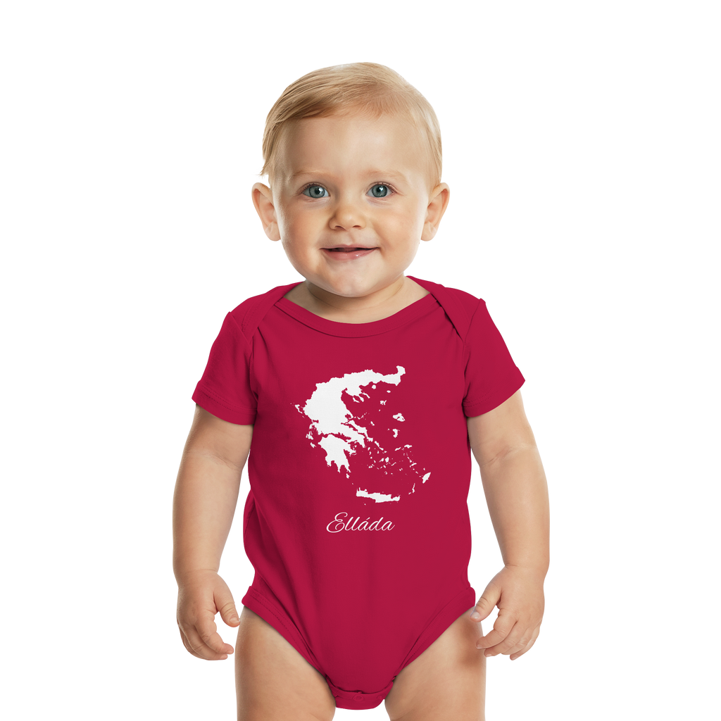 Ellada Silhouette Griechenland - Organic Baby Bodysuit