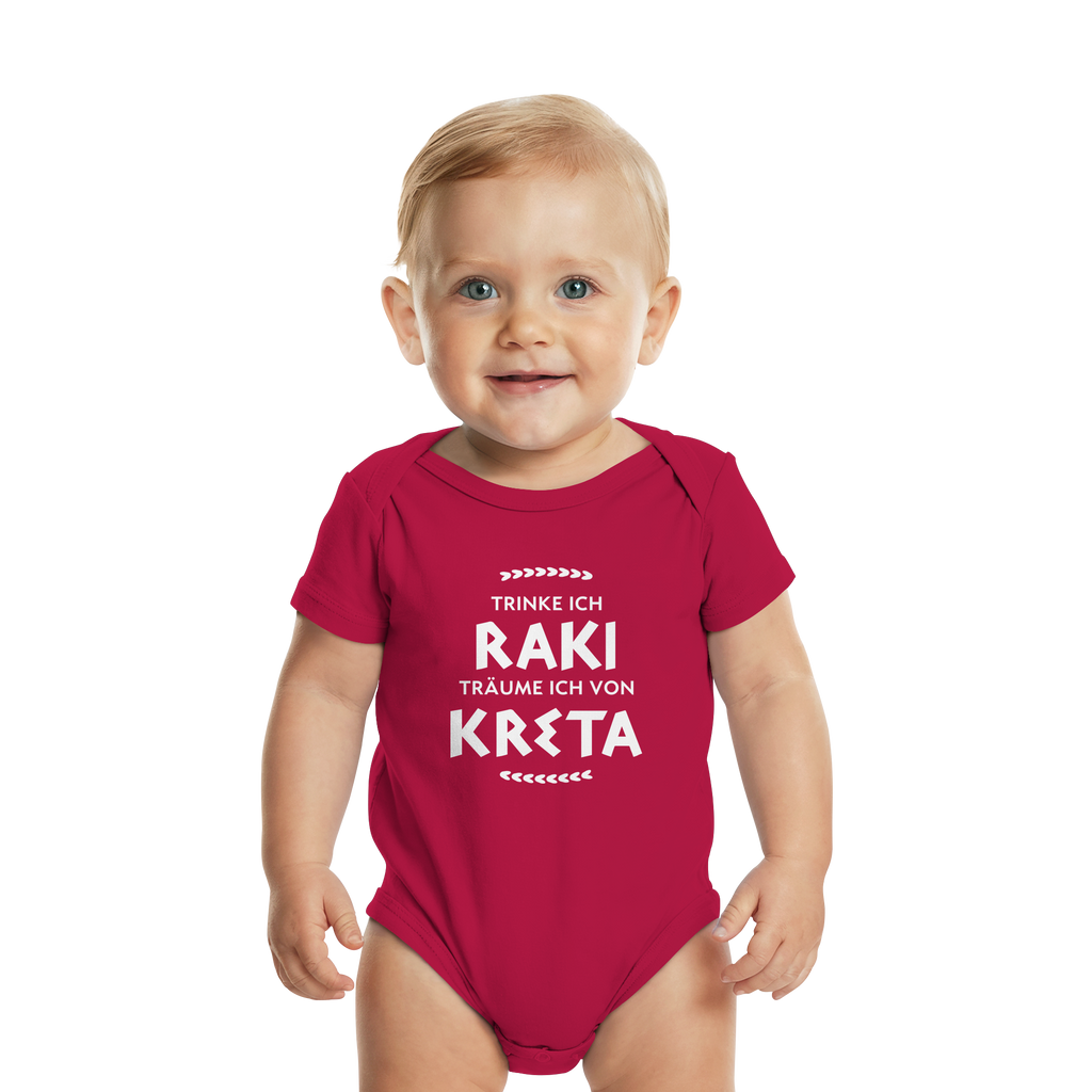Trinke ich Raki träume ich von Kreta - Organic Baby Bodysuit
