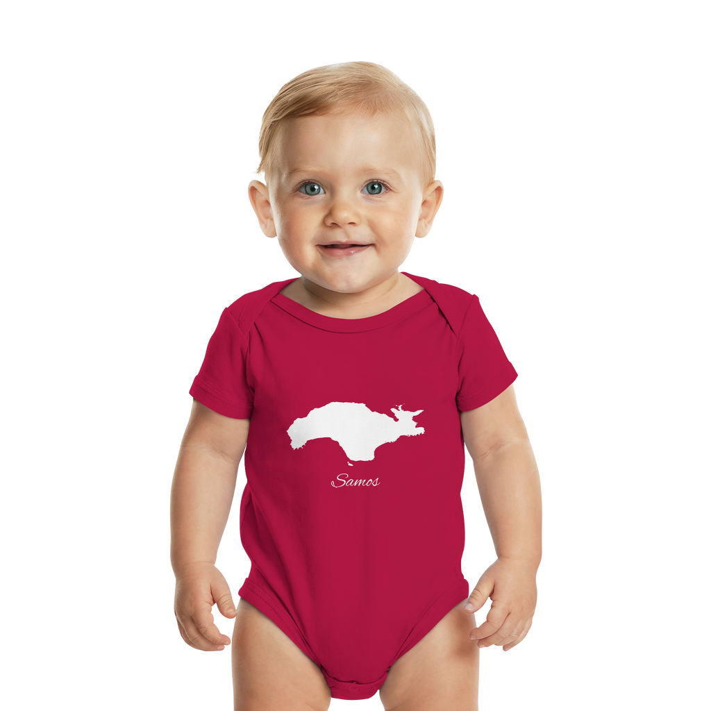 Samos Silhouette Griechenland - Organic Baby Bodysuit