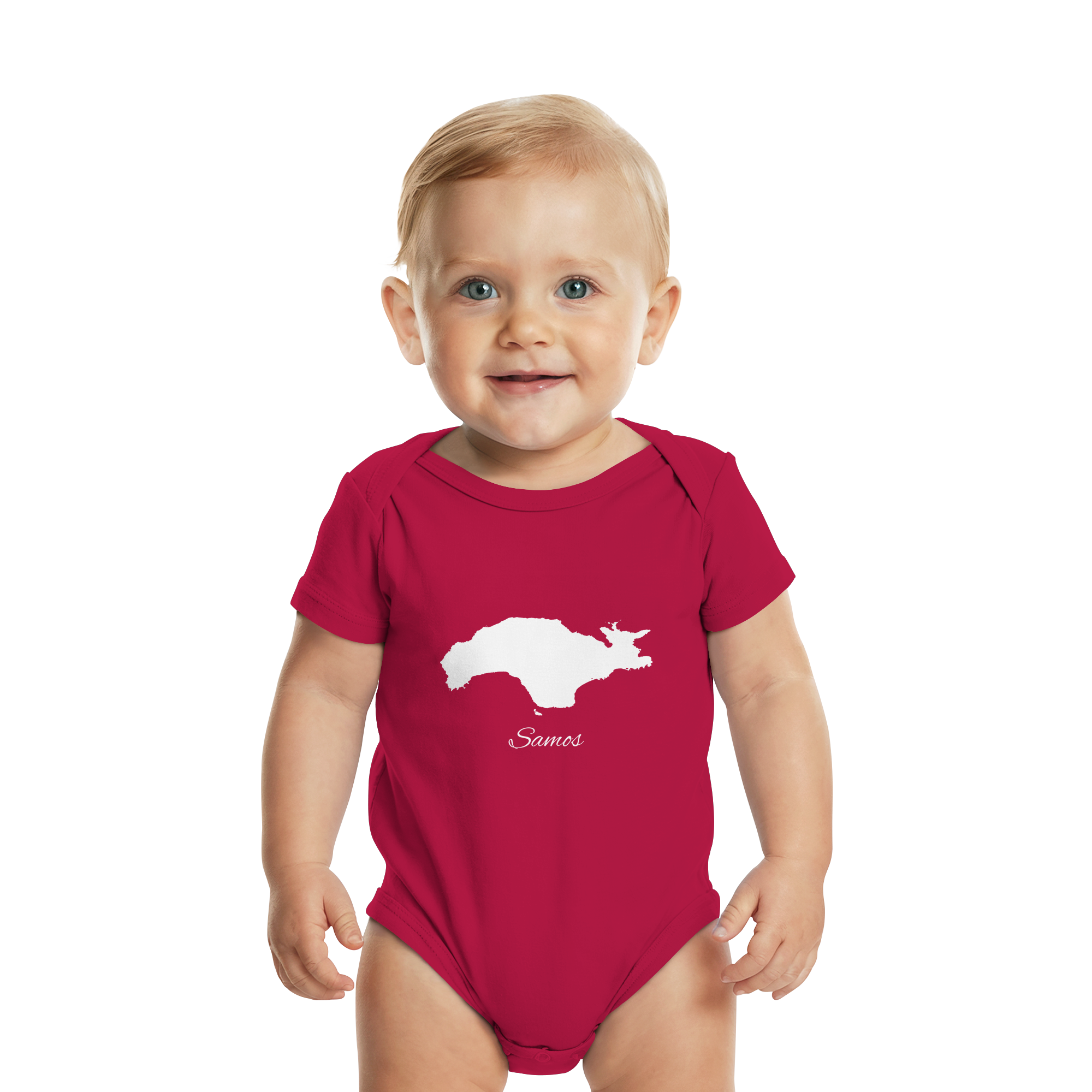 Samos Silhouette Griechenland - Organic Baby Bodysuit