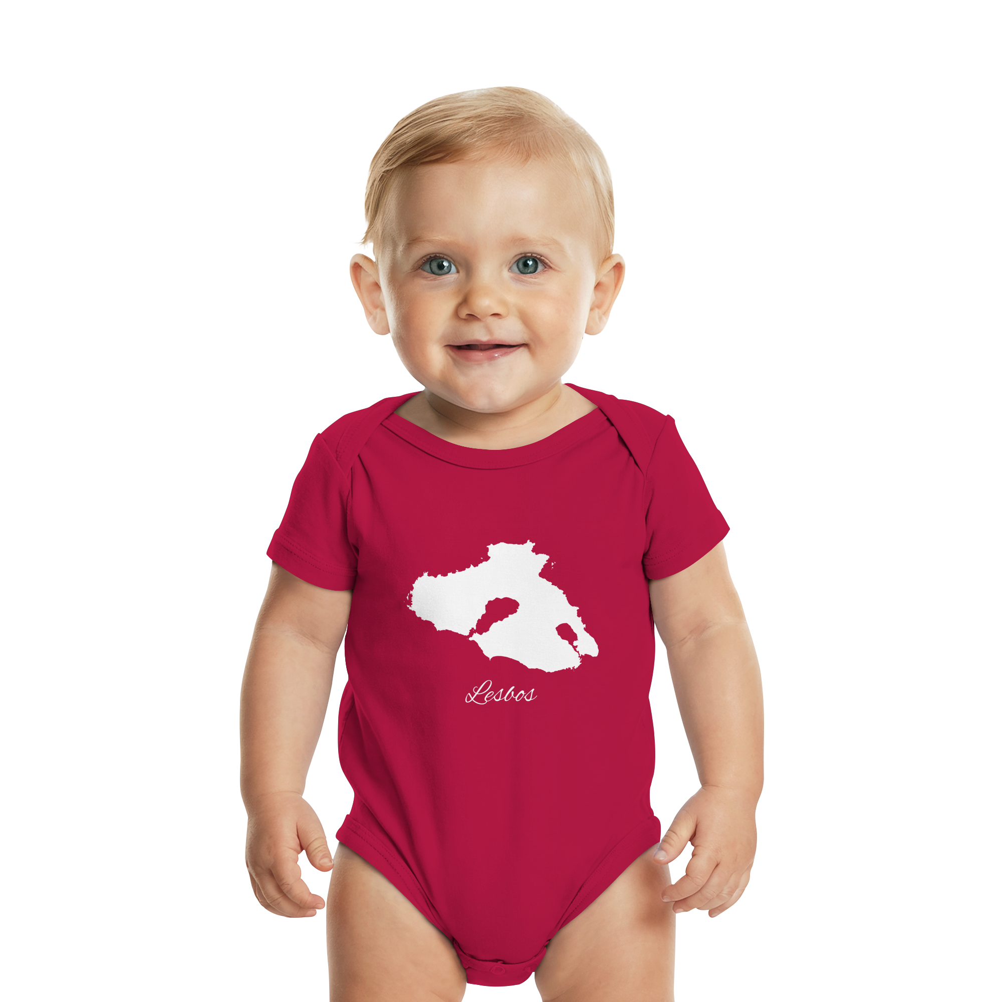 Lesbos Silhouette Griechenland - Organic Baby Bodysuit