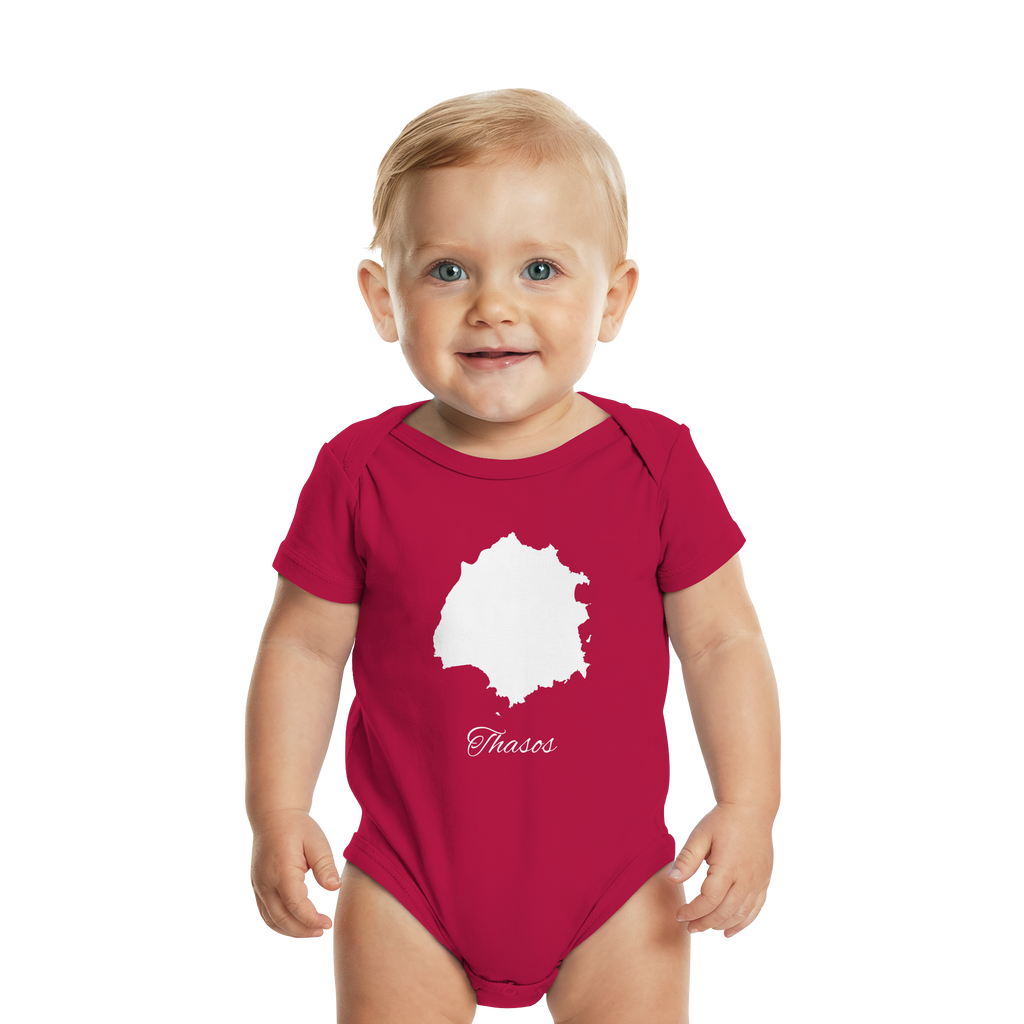 Thasos Silhouette Griechenland - Organic Baby Bodysuit