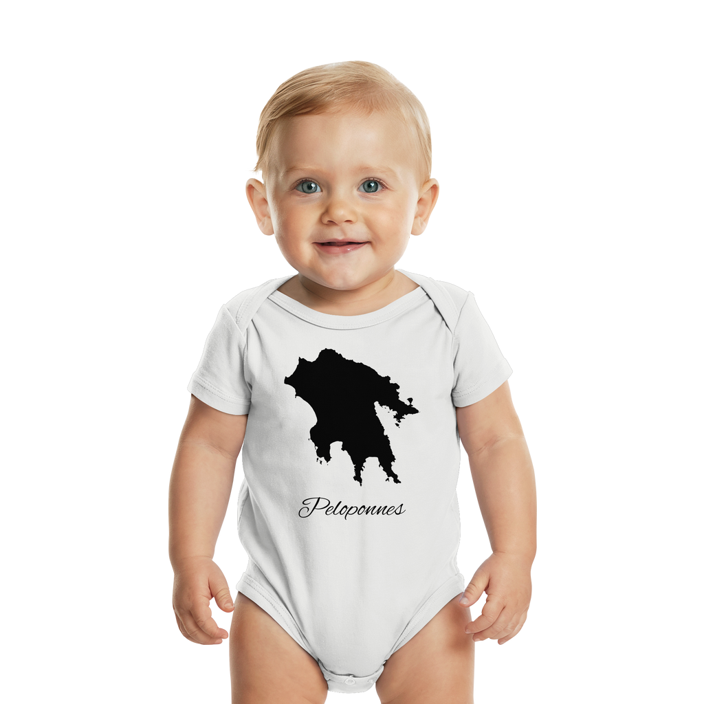 Peloponnes Silhouette Griechenland - Organic Baby Bodysuit