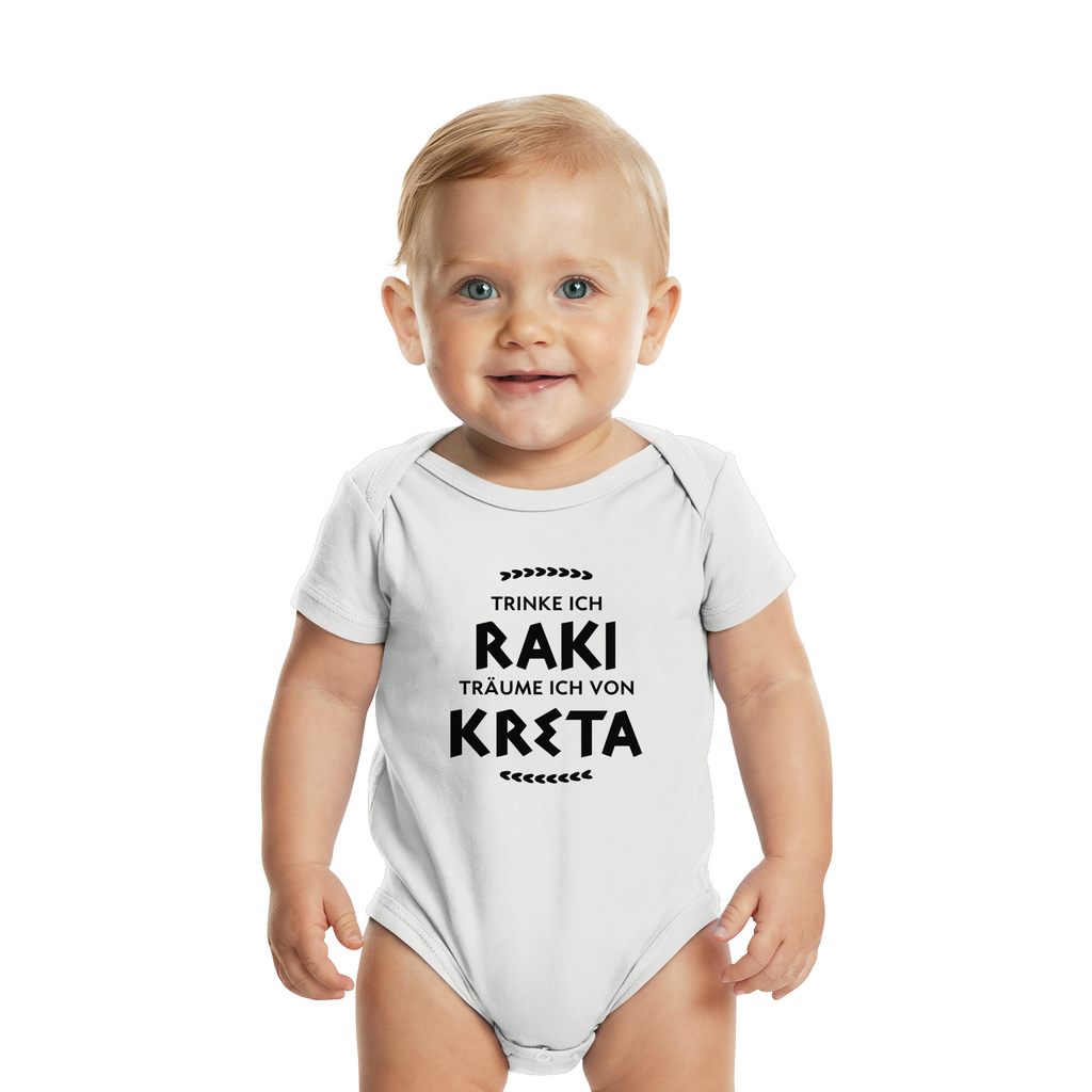 Trinke ich Raki träume ich von Kreta - Organic Baby Bodysuit