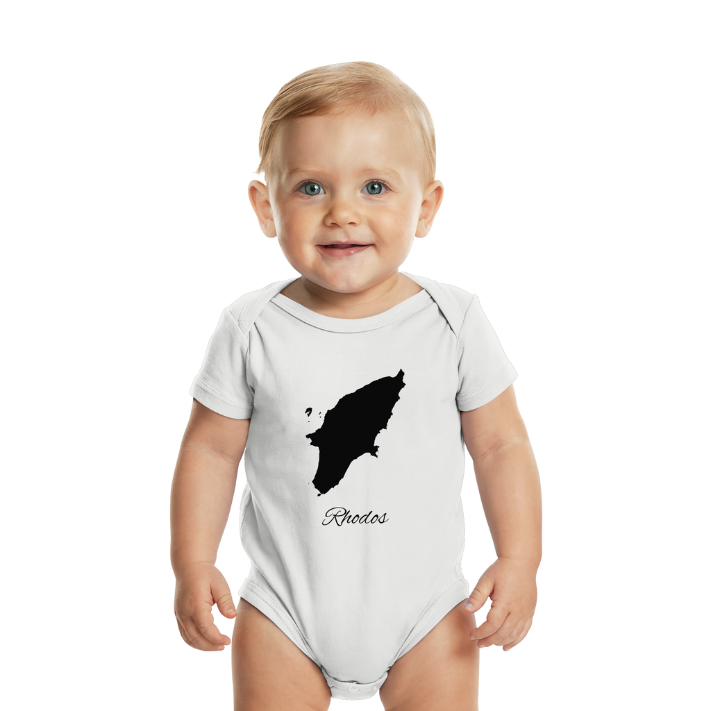 Rhodos Silhouette Griechenland - Organic Baby Bodysuit