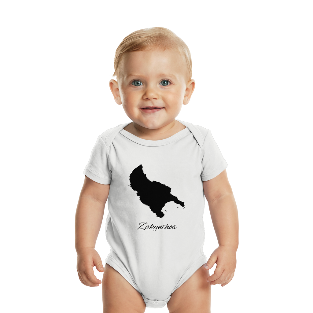 Zakynthos Silhouette Griechenland - Organic Baby Bodysuit