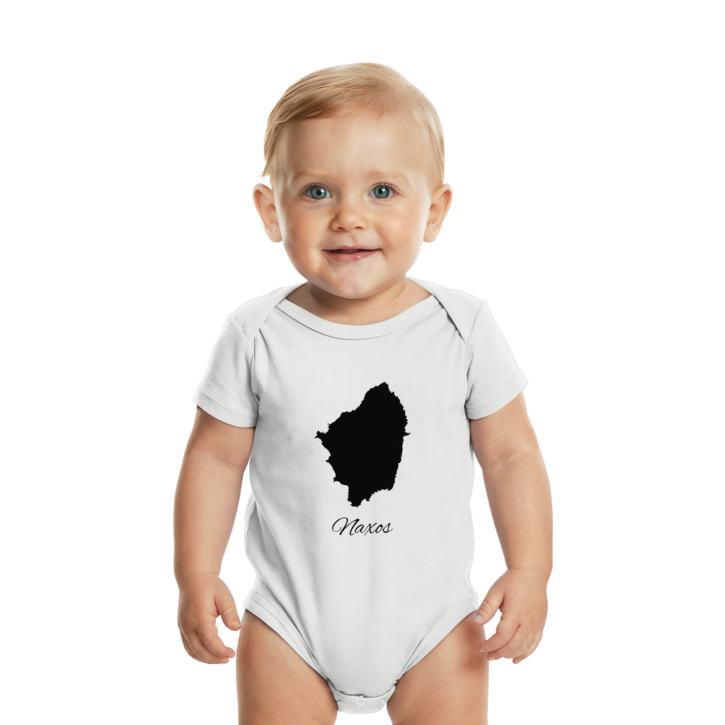 Naxos Silhouette Griechenland - Organic Baby Bodysuit