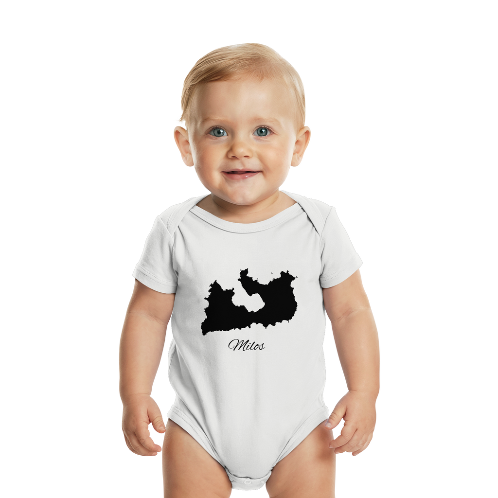 Milos Silhouette Griechenland - Organic Baby Bodysuit