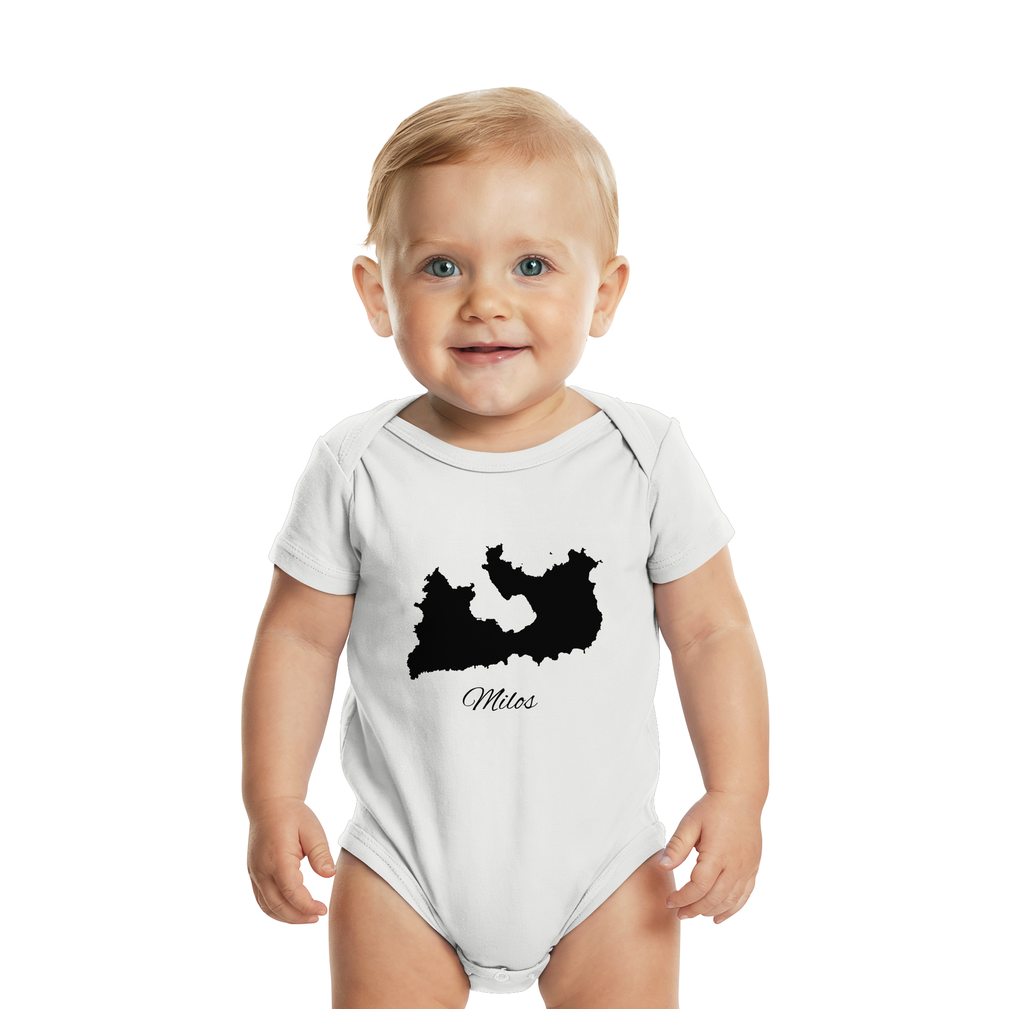 Milos Silhouette Griechenland - Organic Baby Bodysuit