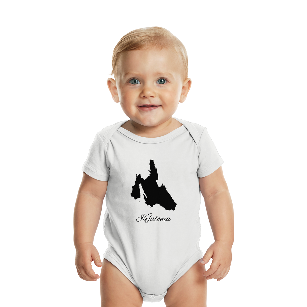 Kefalonia Silhouette Griechenland - Organic Baby Bodysuit