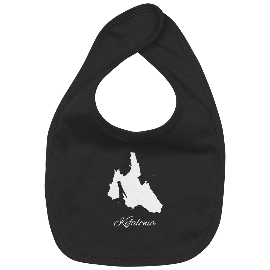 Kefalonia Silhouette Griechenland - Organic Baby-Lätzchen