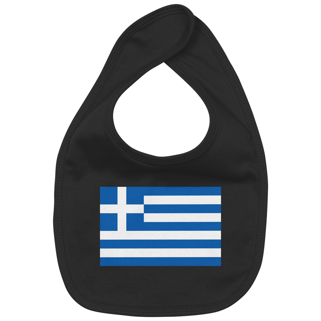 Griechenland Flagge - Organic Baby-Lätzchen