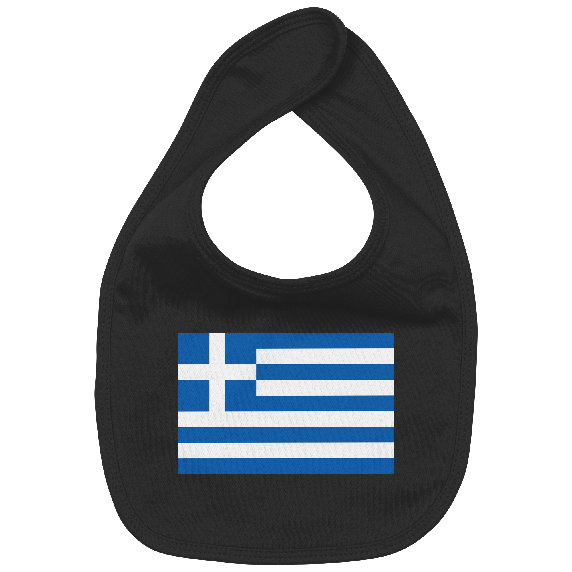 Griechenland Flagge - Organic Baby-Lätzchen