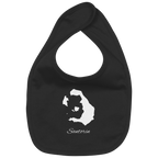 Santorin Silhouette Griechenland - Organic Baby-Lätzchen