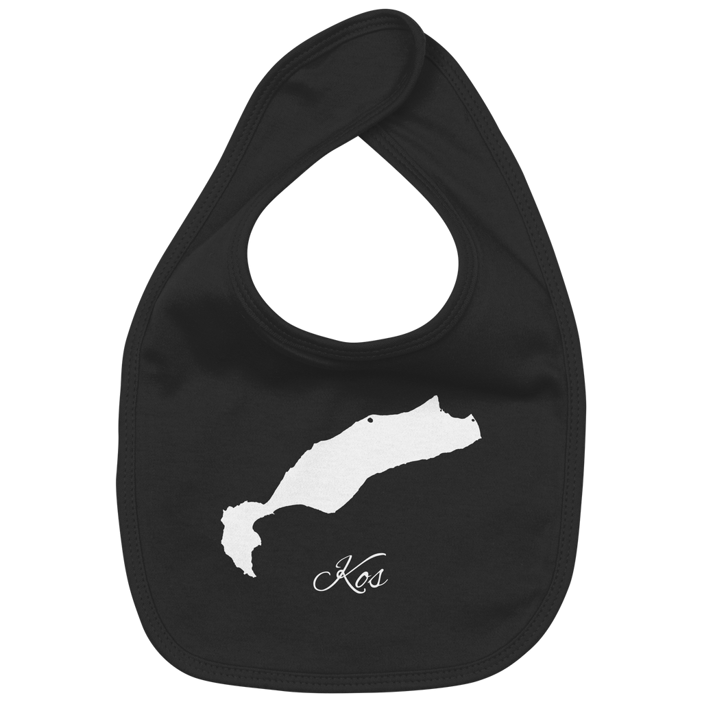 Kos Silhouette Griechenland - Organic Baby-Lätzchen
