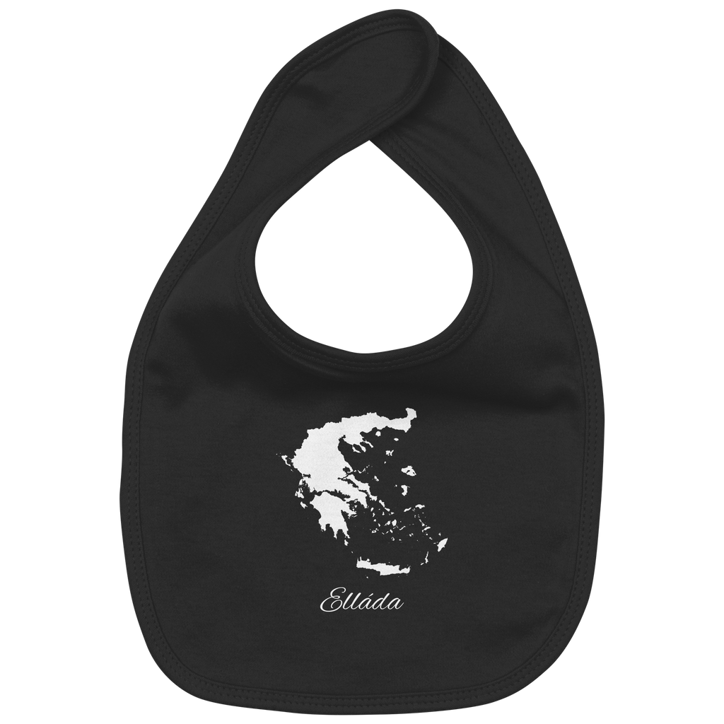 Ellada Silhouette Griechenland - Organic Baby-Lätzchen