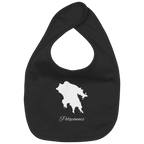 Peloponnes Silhouette Griechenland - Organic Baby-Lätzchen