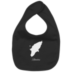 Rhodos Silhouette Griechenland - Organic Baby-Lätzchen