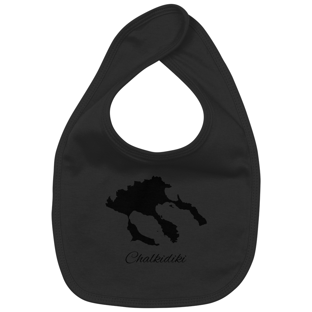 Chalkidiki Silhouette Griechenland - Organic Baby-Lätzchen