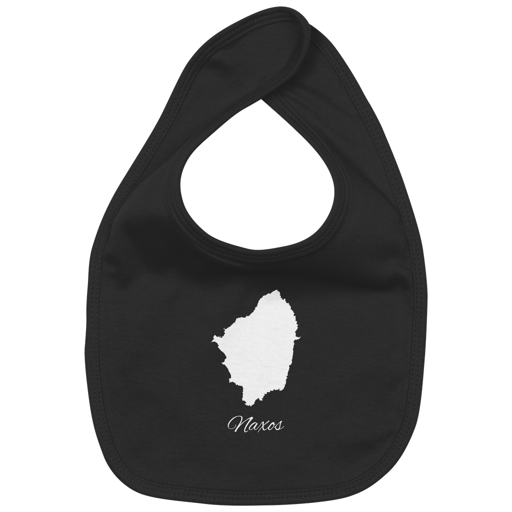 Naxos Silhouette Griechenland - Organic Baby-Lätzchen