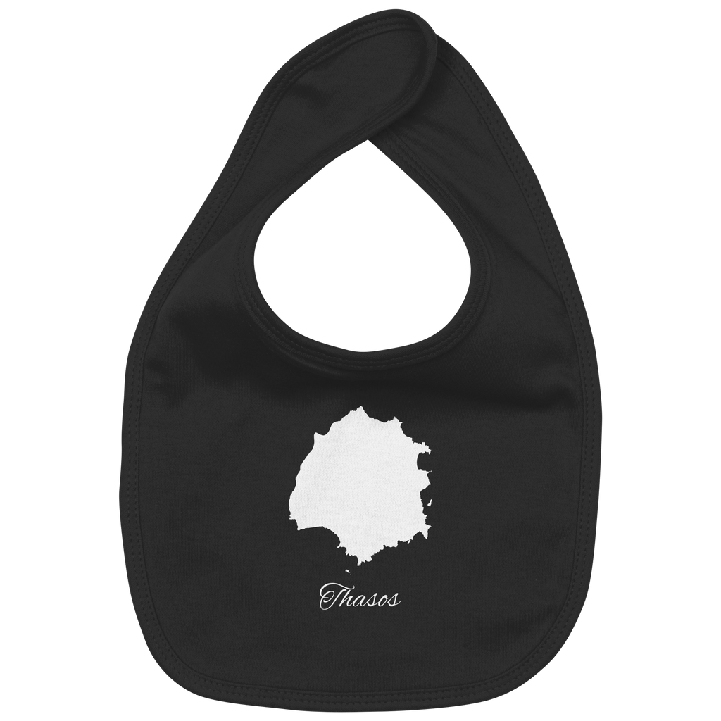 Thasos Silhouette Griechenland - Organic Baby-Lätzchen