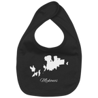 Mykonos Silhouette Griechenland - Organic Baby-Lätzchen