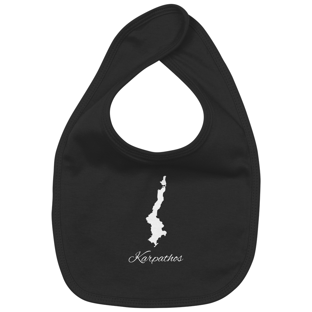 Karpathos Silhouette Griechenland - Organic Baby-Lätzchen