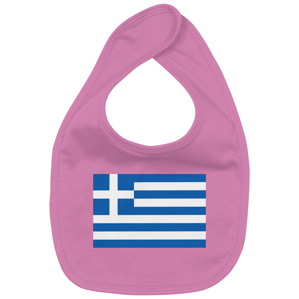 Griechenland Flagge - Organic Baby-Lätzchen