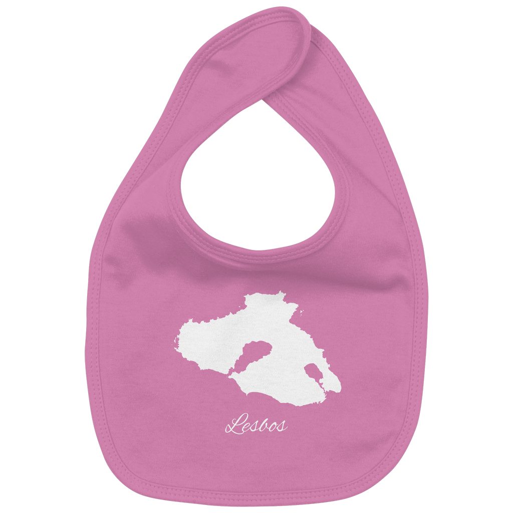 Lesbos Silhouette Griechenland - Organic Baby-Lätzchen