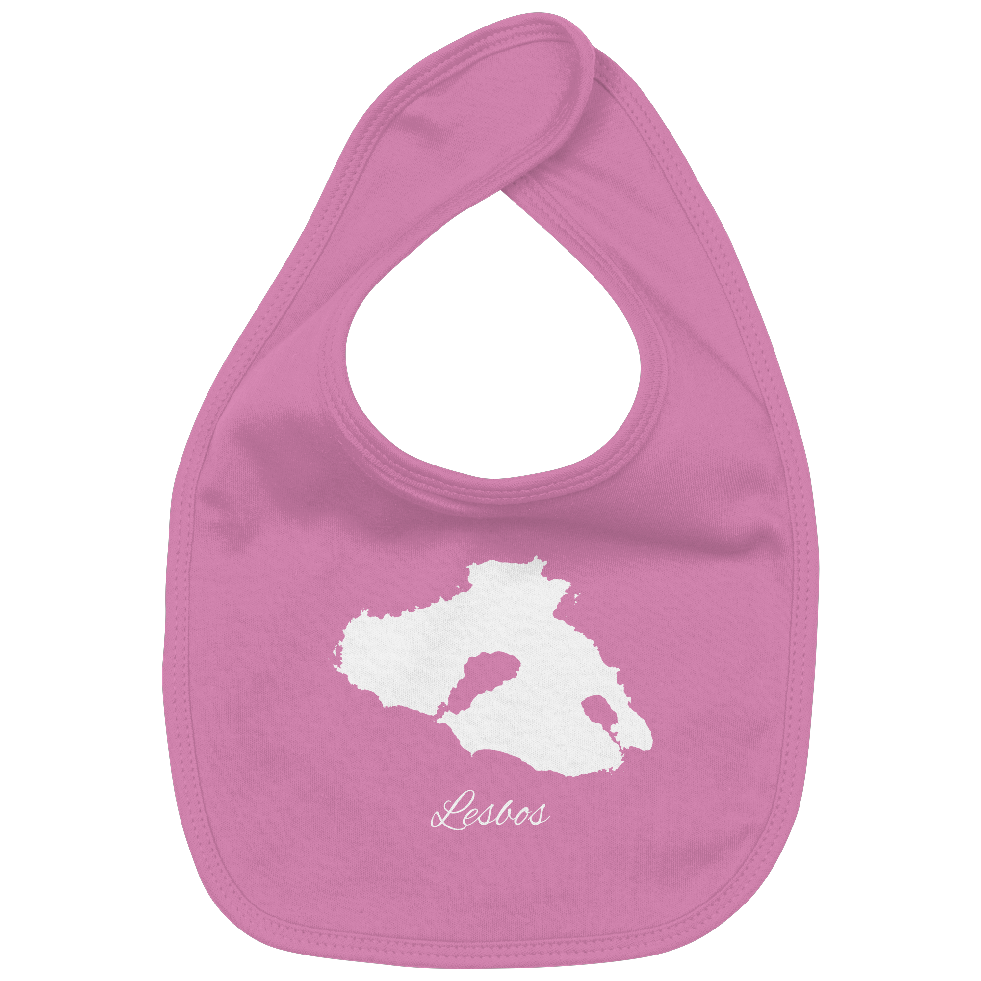 Lesbos Silhouette Griechenland - Organic Baby-Lätzchen