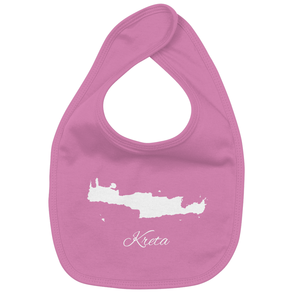 Kreta Silhouette Griechenland - Organic Baby-Lätzchen