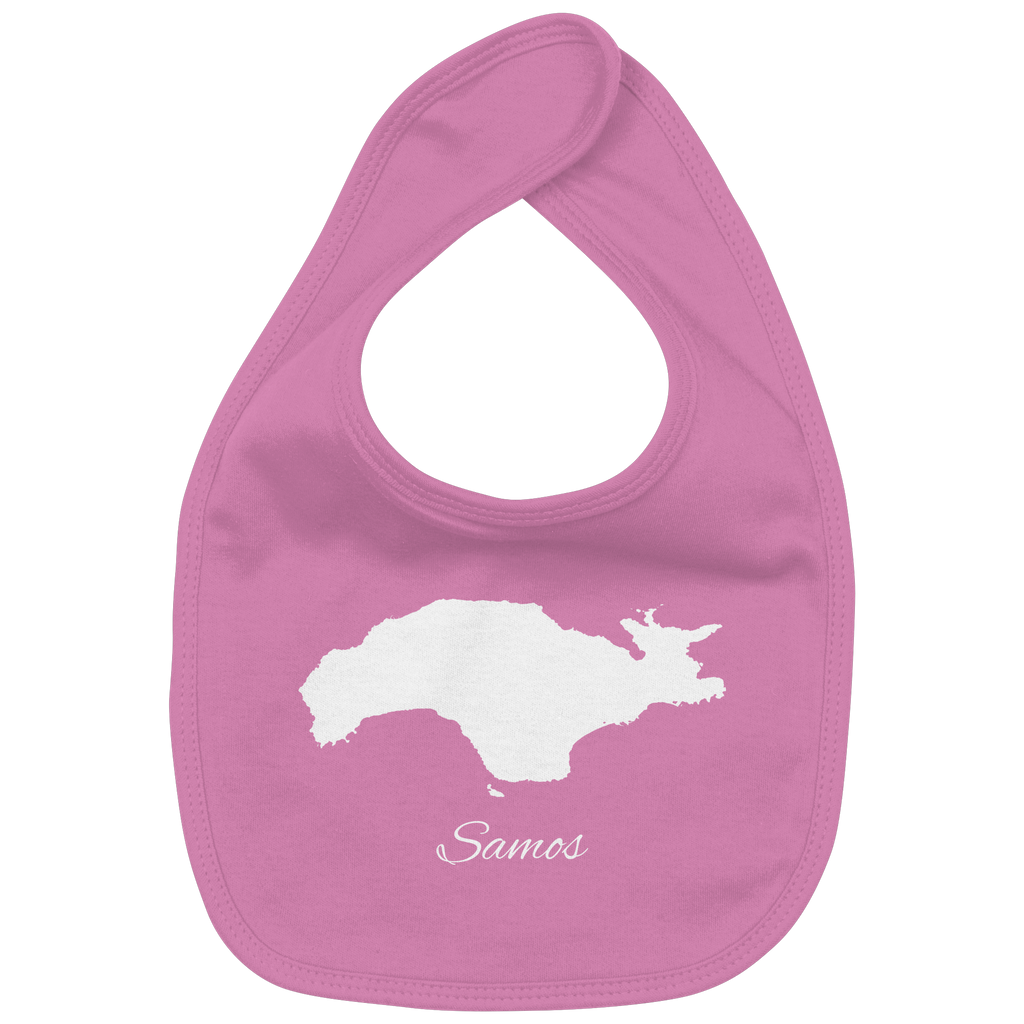 Samos Silhouette Griechenland - Organic Baby-Lätzchen