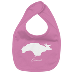 Samos Silhouette Griechenland - Organic Baby-Lätzchen