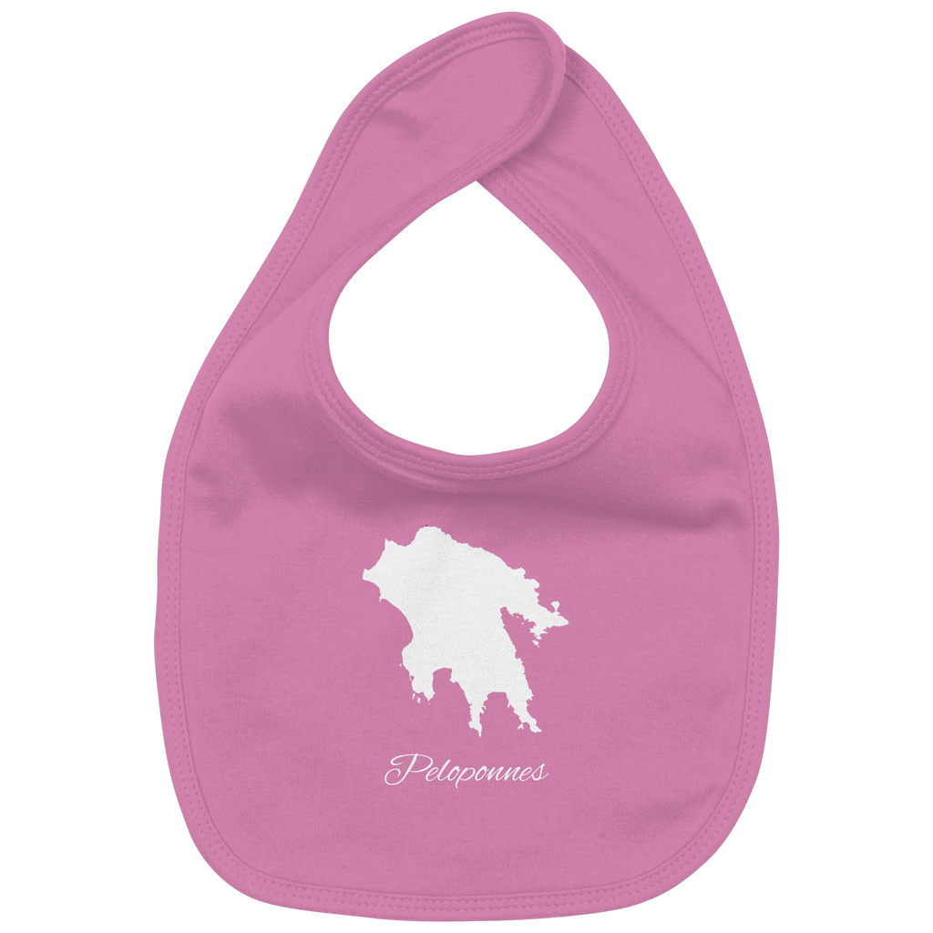 Peloponnes Silhouette Griechenland - Organic Baby-Lätzchen