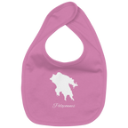 Peloponnes Silhouette Griechenland - Organic Baby-Lätzchen