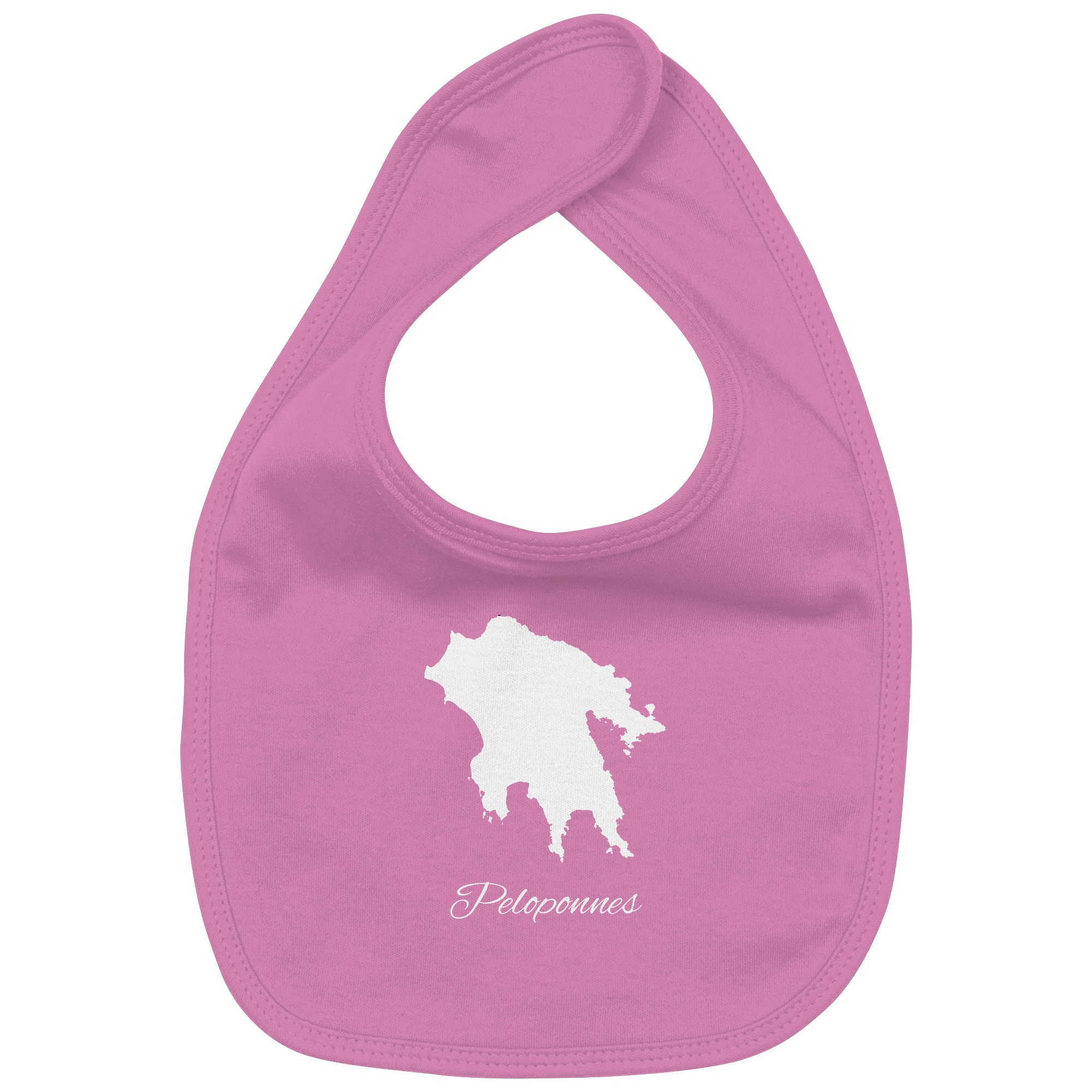 Peloponnes Silhouette Griechenland - Organic Baby-Lätzchen