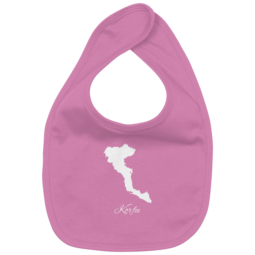 Korfu Silhouette Griechenland - Organic Baby-Lätzchen