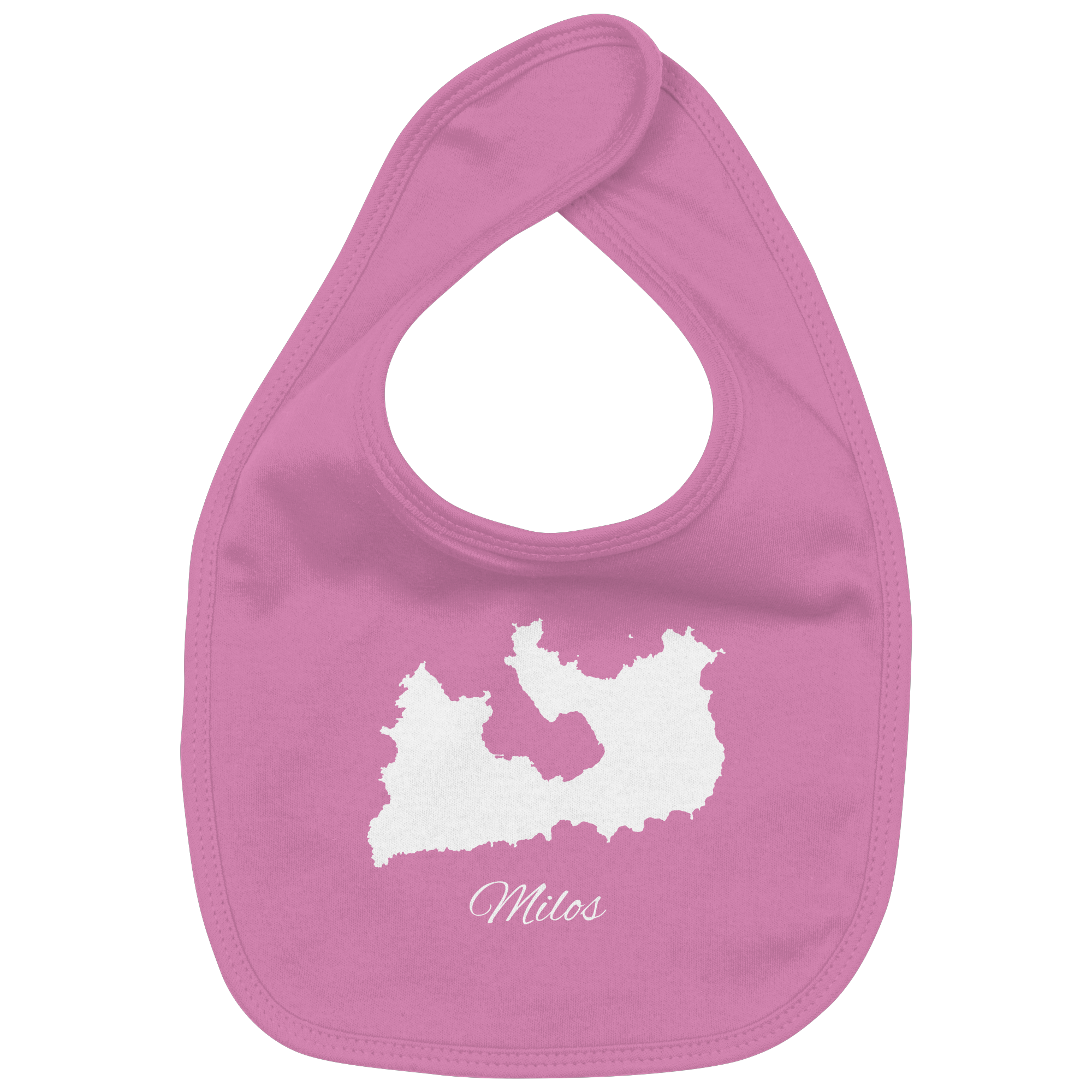Milos Silhouette Griechenland - Organic Baby-Lätzchen