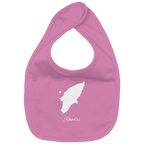 Rhodos Silhouette Griechenland - Organic Baby-Lätzchen