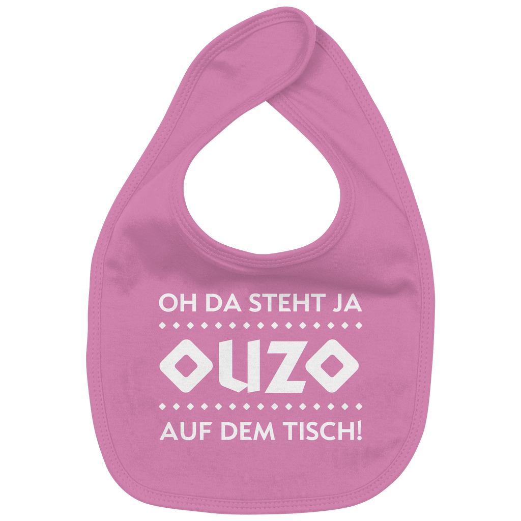 Oh da steht ja Ouzo auf dem Tisch - Organic Baby-Lätzchen