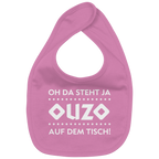 Oh da steht ja Ouzo auf dem Tisch - Organic Baby-Lätzchen