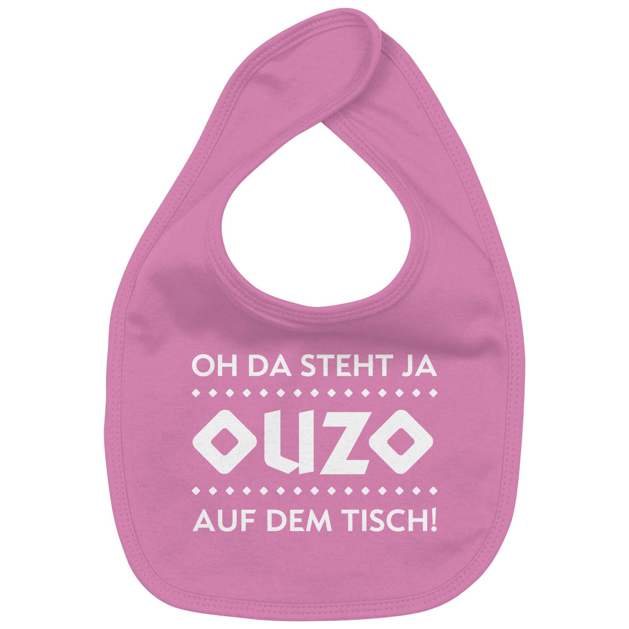 Oh da steht ja Ouzo auf dem Tisch - Organic Baby-Lätzchen